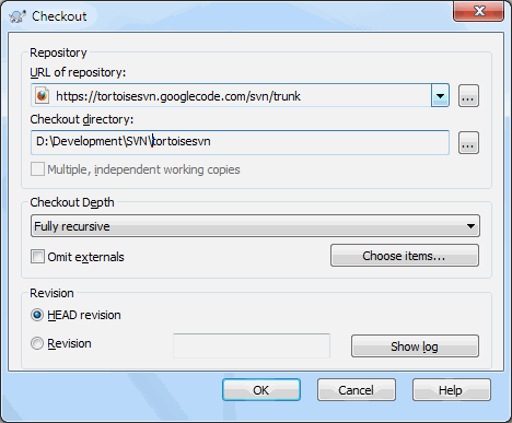 tortoisesvn does not copy log when branch